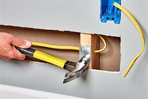 drywall boxing out electrical wires|running electrical wire from wall.